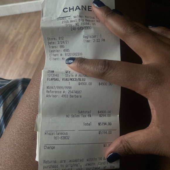 Electric blue small Chanel boy bag worn twice still in A1 condition - Picture 4 of 4